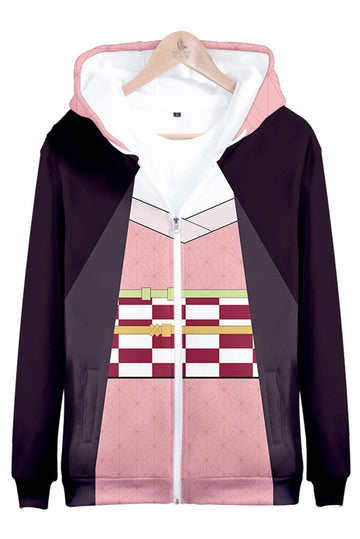 Demon Slayer Sudadera Kamado Nezuko Cosplay Sudadera con Capucha Unisex